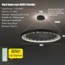 Modern gold spiral decorbites crystal led chandelier dining room light