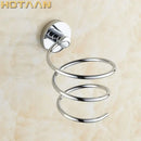 Modern gold spiral hair dryer holder bathroom anti rust rack