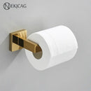 Modern gold square paper holder bathroom wall mount