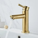 Modern gold stainless steel basin faucet bathroom sink tap