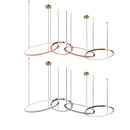 Modern gold stainless steel pendant lamp kitchen led lustre