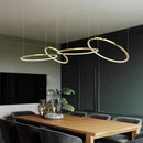 Modern gold stainless steel pendant lamp kitchen led lustre