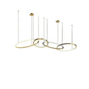 Modern gold stainless steel pendant lamp kitchen led lustre