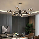 Modern gold star glass pendant light dining room chandelier