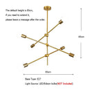 Modern gold starburst glass ball globe pendant light dining room