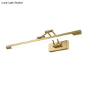 Gold Swing Arm Wall Lamp