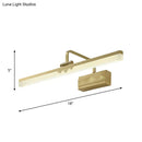 Modern gold swing arm wall sconce bedroom mountain tube metallic wall