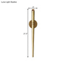 Modern gold tapered crystal led wall lamp for living room lighting