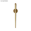 Modern gold tapered crystal led wall lamp for living room lighting
