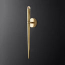 Modern gold tapered crystal led wall lamp for living room lighting