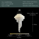 Modern gold tassel led chandelier living room cascading crystal light