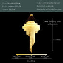 Modern gold tassel led chandelier living room cascading crystal light