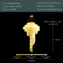 Modern gold tassel led chandelier living room cascading crystal light