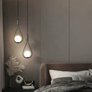 Modern gold teardrop glass ball pendant lights kitchen decor