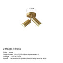 Modern gold three light adjustable gu10 led ceiling lights kitchen