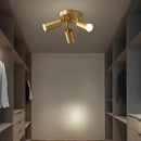 Modern gold three light adjustable gu10 led ceiling lights kitchen
