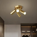 Modern gold three light adjustable gu10 led ceiling lights kitchen