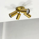 Modern gold three light adjustable gu10 led ceiling lights kitchen