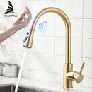 Modern gold touch control sink tap kitchen faucet