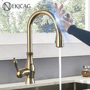 Modern gold touch sensor kitchen faucet pull out mixer tap