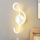 Modern gold treble clef wall lamp bedroom led sconce 110v-120v 220v-240v