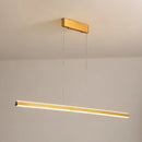Modern gold triangular prism pendant lamp dining room light
