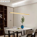 Modern gold triangular prism pendant lamp dining room light