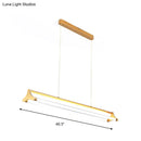 Modern gold tube chandelier – living room glass pendant light