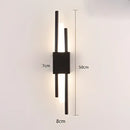 Modern gold tube wall sconce bedroom fabric diffuser light