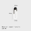 Modern gold u-shaped led wall lights – bedroom 3-color dimming sconce