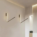Modern gold v-shaped led sconce – corridor warm white light silica gel