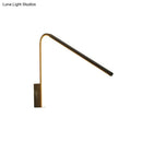 Modern gold v-shaped led sconce – corridor warm white light silica gel