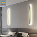 Modern gold vertical led strip wall lights for bedroom living room