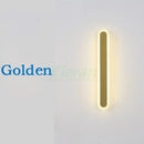 Modern gold vertical led strip wall lights for bedroom living room