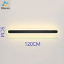 Modern gold vertical led strip wall lights for bedroom living room