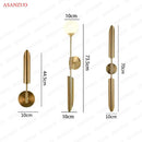 Modern gold vertical led wall lamps for living room