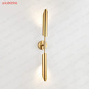 Modern gold vertical led wall lamps for living room