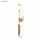 Modern gold vertical led wall lamps for living room