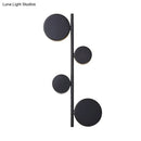 Modern gold vertical linear sconce light for living room