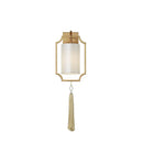 Modern gold wall lights with tassel shade for living room