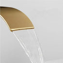 Modern gold waterfall basin faucet bathroom mixer tap