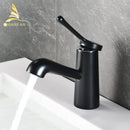 Modern gold waterfall basin faucet bathroom single handle tap
