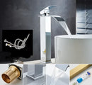 Modern gold waterfall basin faucet bathroom sink mixer tap