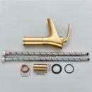 Modern gold waterfall wine glass basin faucet bathroom mixer
