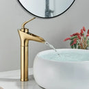 Modern gold waterfall wine glass basin faucet bathroom mixer