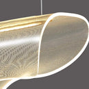 Modern gold wave mesh pendant light dining room lighting