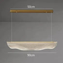 Modern gold wave mesh pendant light dining room lighting