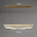 Modern gold wave mesh pendant light dining room lighting