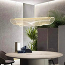 Modern gold wave mesh pendant light dining room lighting