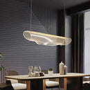 Modern gold wave mesh pendant light dining room lighting